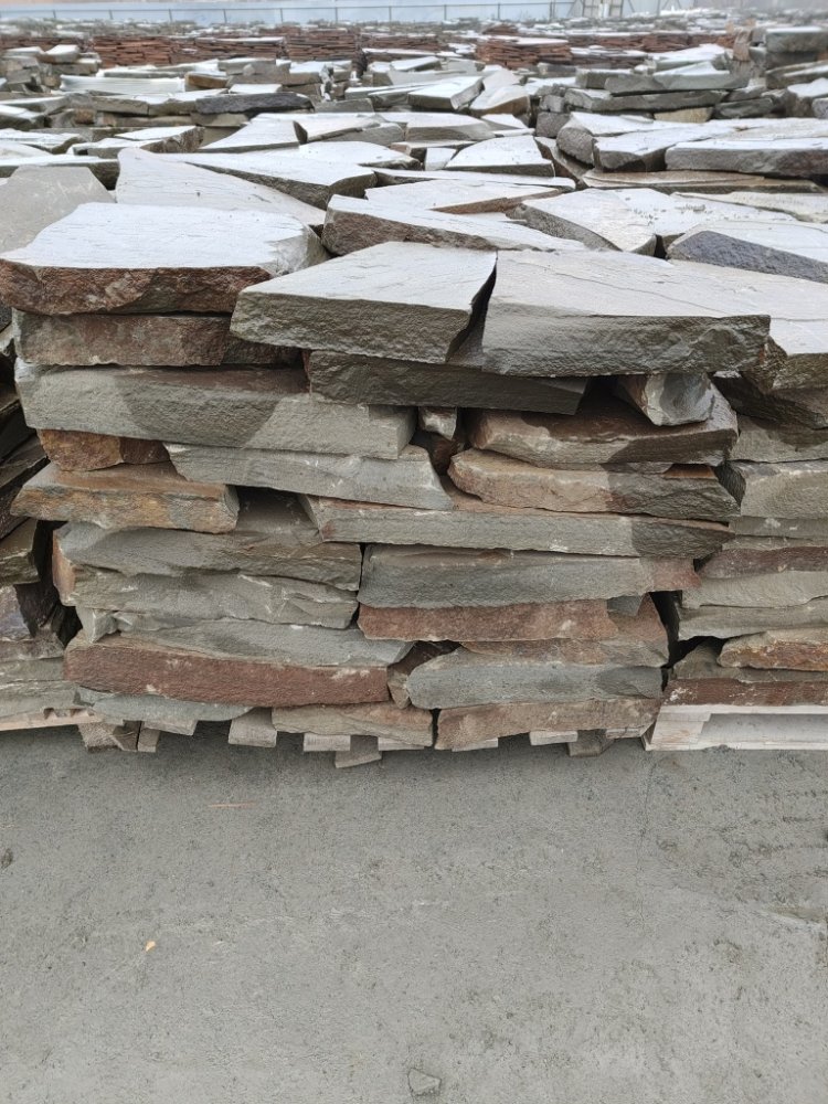 Плитняк песчаник серо-зелёный для мощения 60-65 мм купить в Люберцах