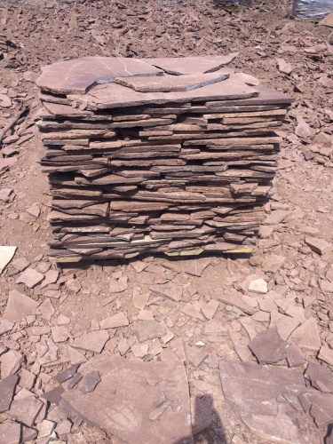 Плитняк лемезит бордовый для цоколя 1,5-2 см купить в Люберцах