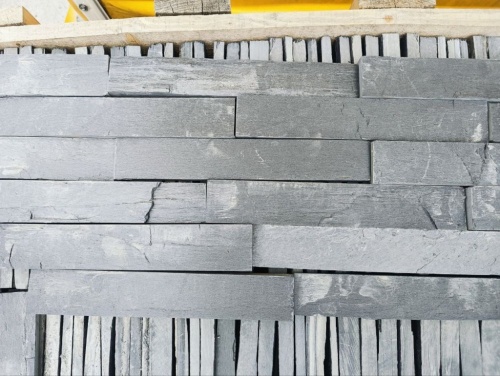 Плитка чёрная из натурального камня фасадная 30 см * 5 см, толщина 7 мм -30 мм купить в Люберцах