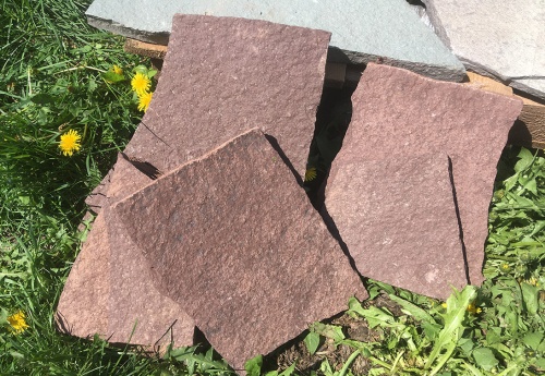 Плитняк лемезит бордовый для цоколя 1,5-2 см купить в Люберцах