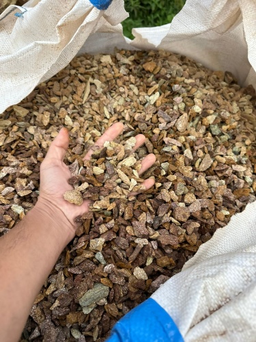 Златолит персиковый декоративная каменная крошка купить в Люберцах